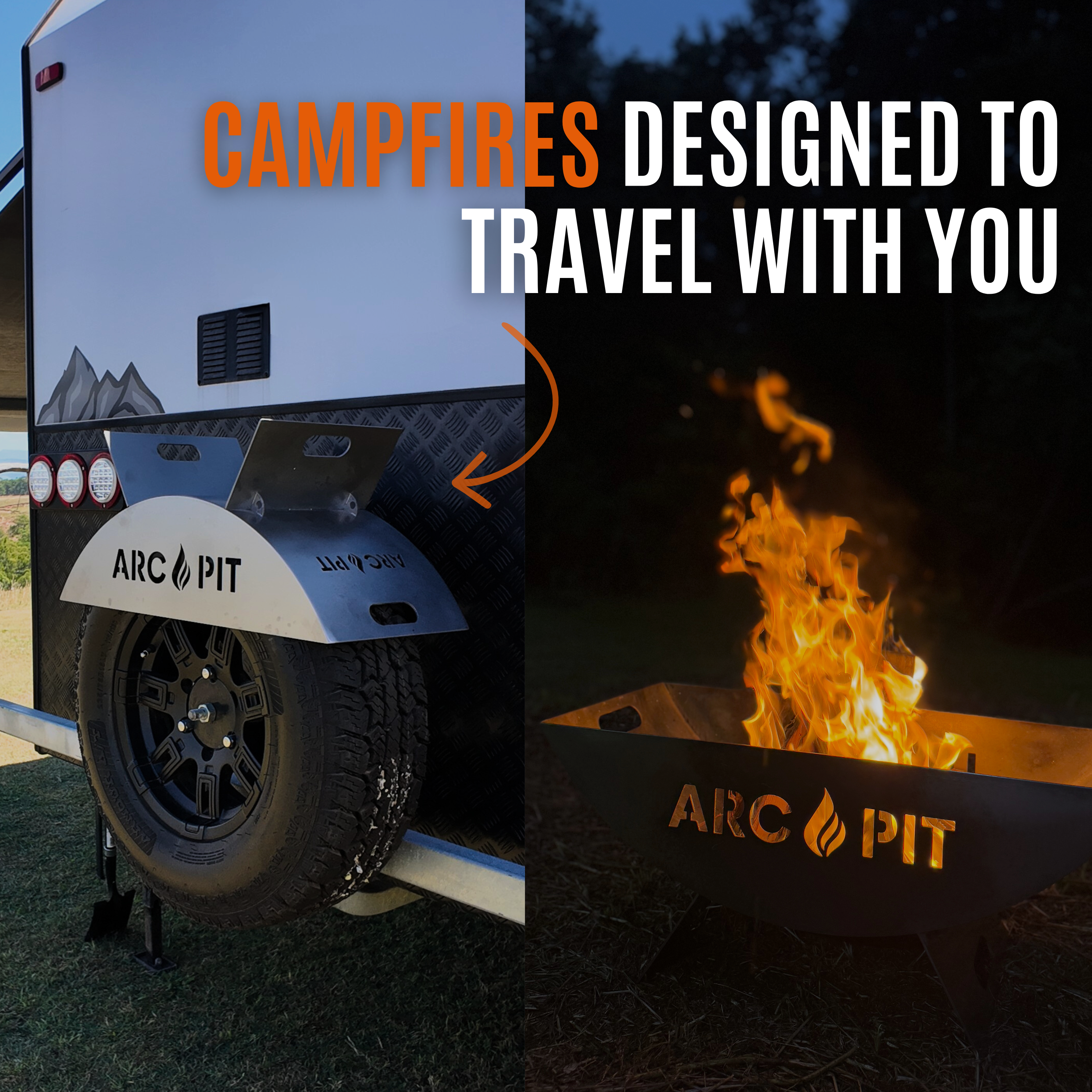 ArcPit™ - Portable Fire Pit